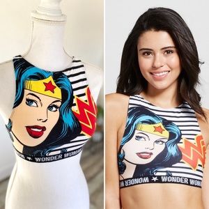 WONDER WOMAN Sports Bra DC Comics Licensed Bralette Size XS